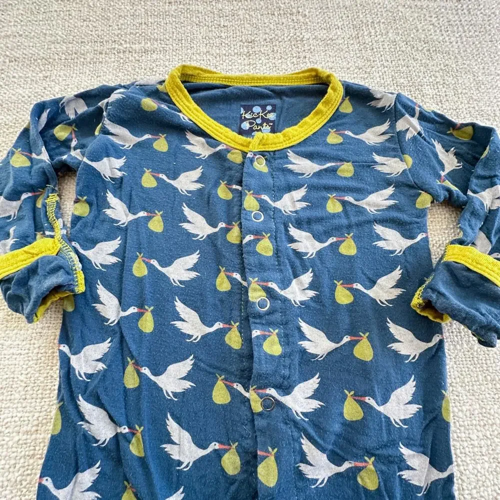 Kickee Pants Stork Sleeper GUC 3-6mo